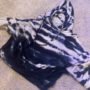 Cropped tie dye hoodie